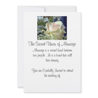 The Sacred Union Invitation invitation