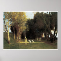 The Sacred Wood, 1882, Arnold Bocklin Posters