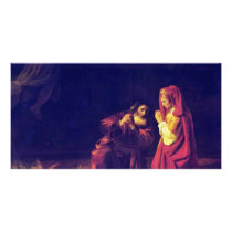 The Sacrifice Of Manoah By Rembrandt Harmensz. Van Custom Photo Card