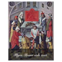 The Sacrifice Of The Jews.,  By Meister Des Manna- Full Color Flyer