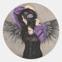 The Sad Heart Angel Sticker