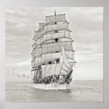 The Sailing Ship "Viking" Poster