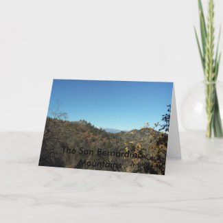The San Bernardino Mountains Notecards card