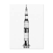 The Saturn V Rocket Postcards