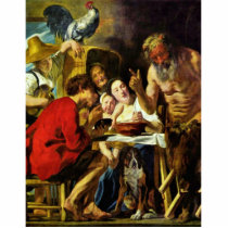 The Satyr And The Peasant By Jacob Jordaens Photo Cut Out