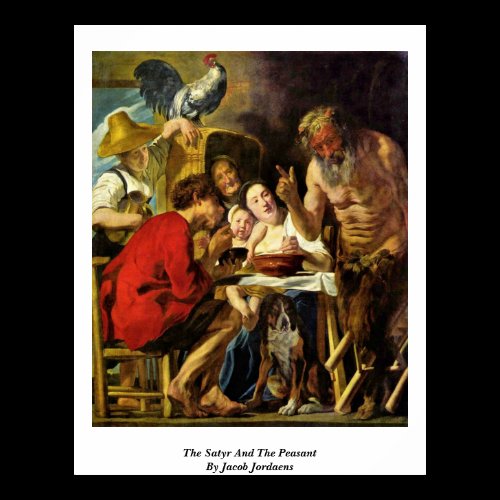 The Satyr And The Peasant By Jacob Jordaens Print