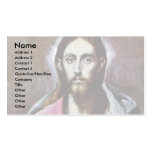 The Savior Of The World By Greco El Business Card Templates