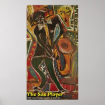 THE SAX PLAYER PRINT