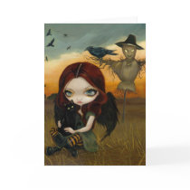 "The Scarecrow" Greeting Card by strangeling "The Scarecrow" Greeting Card