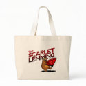 The Scarlet Lemming (with title) bag