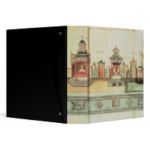 The Scenery for Valenciennes Mystery Play Vinyl Binder