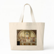 The School of Athens Fresco by Raffaello Sanzio Canvas Bags