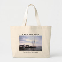 The Schooner, Bluenose II Canvas Bags