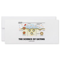 The Science Of Eating (Endocytosis Biology Humor) Rack Card Design