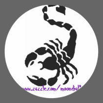 THE SCORPION, www.zazzle.com/moondial* stickers