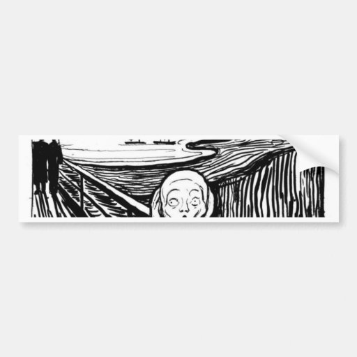 The Scream Bumper Sticker