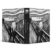 The Scream by Edvard Munch 3 Ring Binder