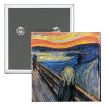 The Scream by Edvard Munch Button