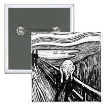 The Scream by Edvard Munch Buttons