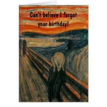 The Scream by Edvard Munch Cards