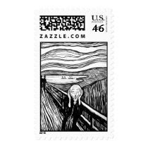 The Scream by Edvard Munch Stamp