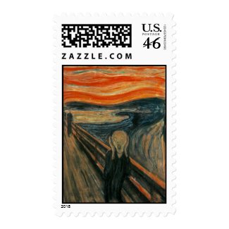 The Scream by Edvard Munch Postage Stamps