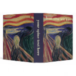 The Scream by Edvard Munch, Vintage Expressionism binders