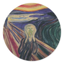 The Scream by Edvard Munch, Vintage Expressionism Stickers