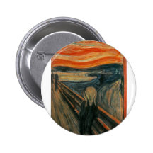 The Scream - Edvard Munch 1893 Pinback Button