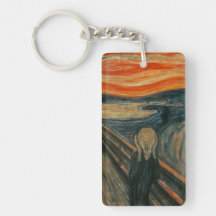 The Scream - Edvard Munch Rectangle Acrylic Key Chains