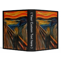 The Scream Fractal Painting Edvard Munch Binder