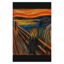 The Scream Fractal Painting Edvard Munch Personalized Stationery