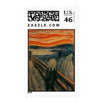 The Scream Oil Painting Stamp
