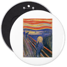 The Scream (pastel 1895) High Quality Pinback Button