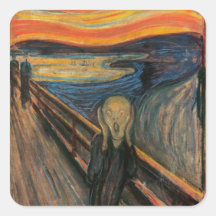 The Scream Round Sticker