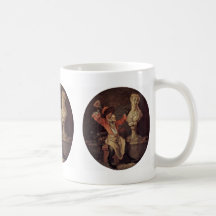 The Sculpture Tondo By Antoine Watteau Mugs