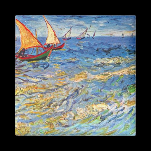 The sea at Saintes-Maries by Van Gogh Refrigerator Magnets