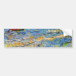 The sea at Saintes-Maries by Vincent van Gogh Bumper Stickers