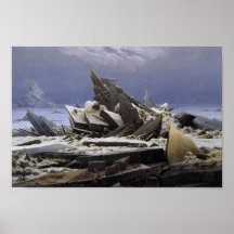 The Sea of Ice by Caspar David Friedrich Posters