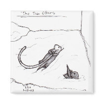 The Sea Otters magnet by shades_of_light The Sea Otters magnet
