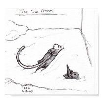 The Sea Otters print