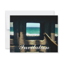 The sea outside my house invitations