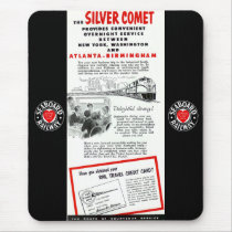 The Seaboard RailRoad Silver Comet Train mousepads