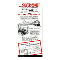 The Seaboard RailRoad Silver Comet Train posters