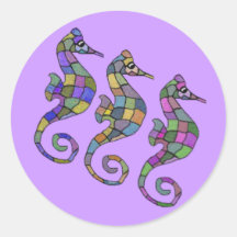 The Seahorse Rainbow Sticker