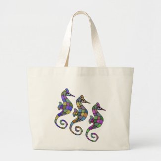 The Seahorse Rainbow Tote Bag