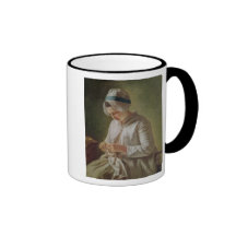 The Seamstress or, Young Woman Working Coffee Mug