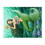 The Seashell Collector Mermaid Postcards