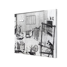 The Second Plate of the Woollen Manufacture Stretched Canvas Prints