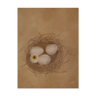 The Secret Egg Post Card by Maedusae